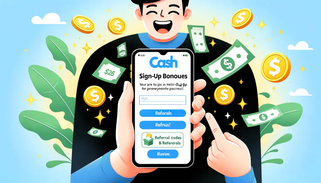 A Cash Card amidst vibrant shopping and discount symbols like percentage signs and shopping bags,showing How to Get Free Money on Cash App