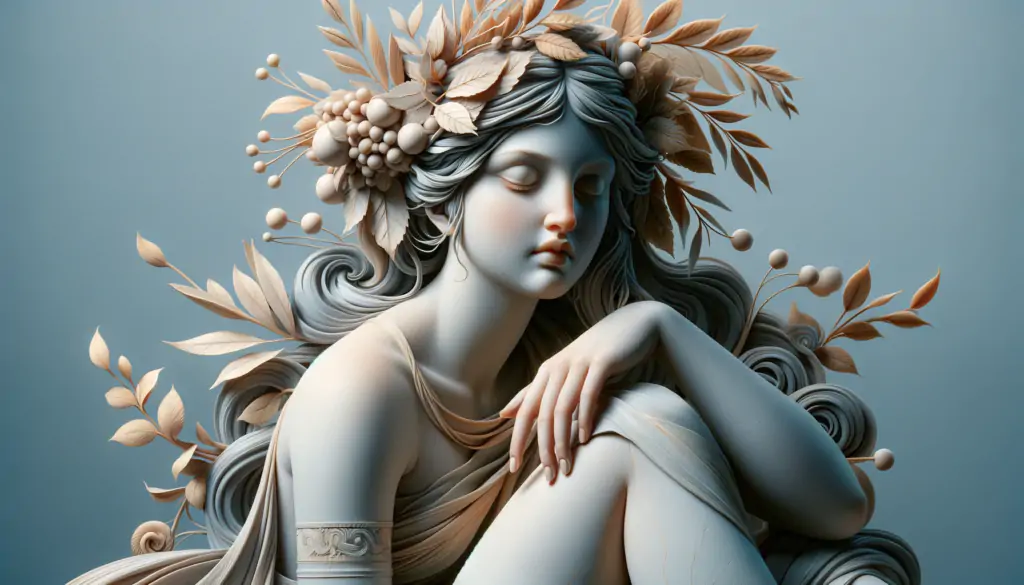 Modern depiction of nymphs in mythology and culture, showcasing historical and feminine symbolism.